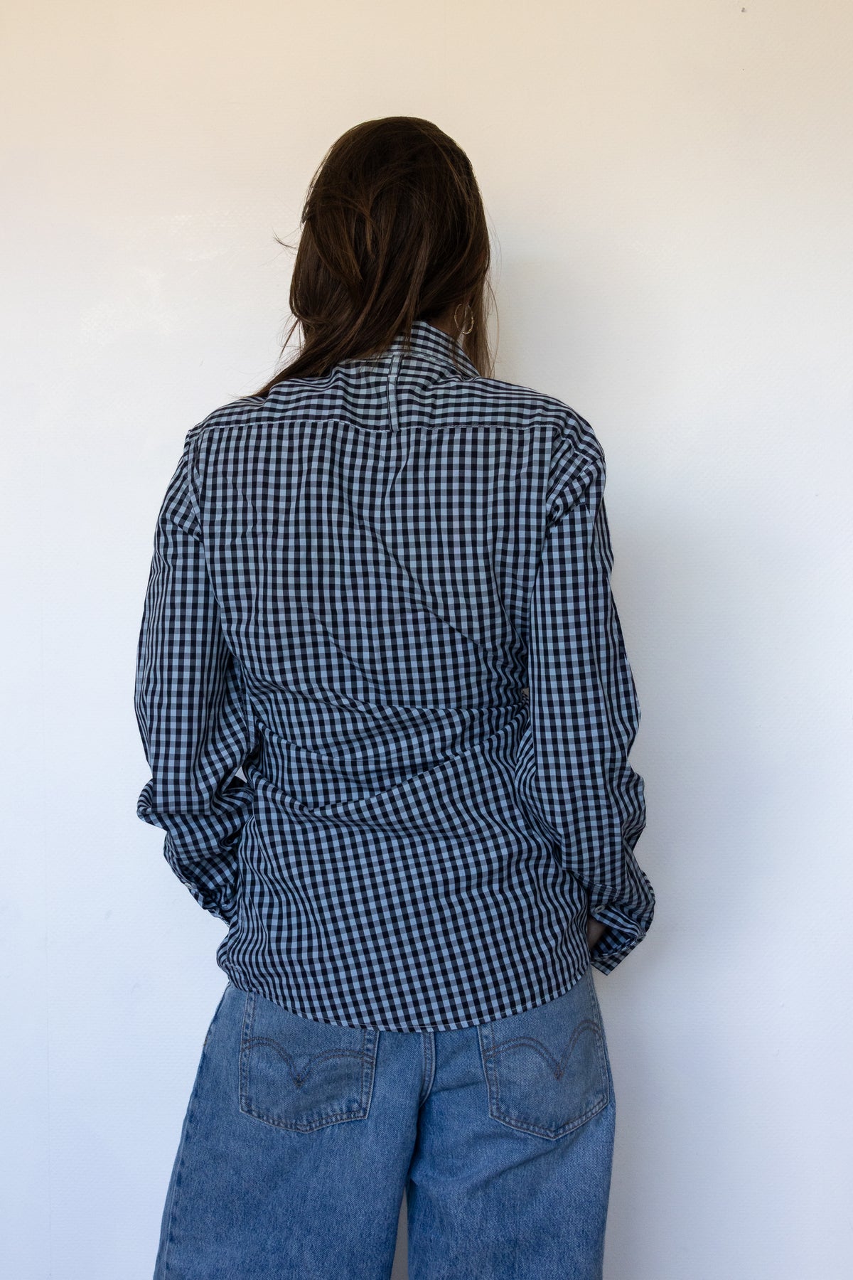 SHIRT - blue check
