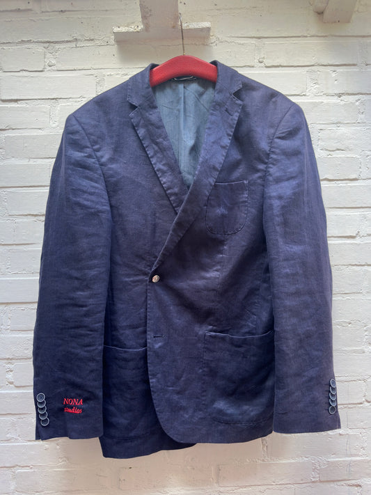 BLAZER - BLUE LINNEN