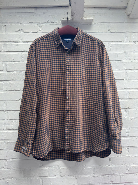 SHIRT - BROWN CHECK