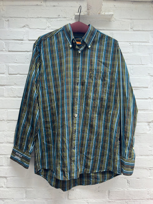 SHIRT - GREEN BLUE CHECK