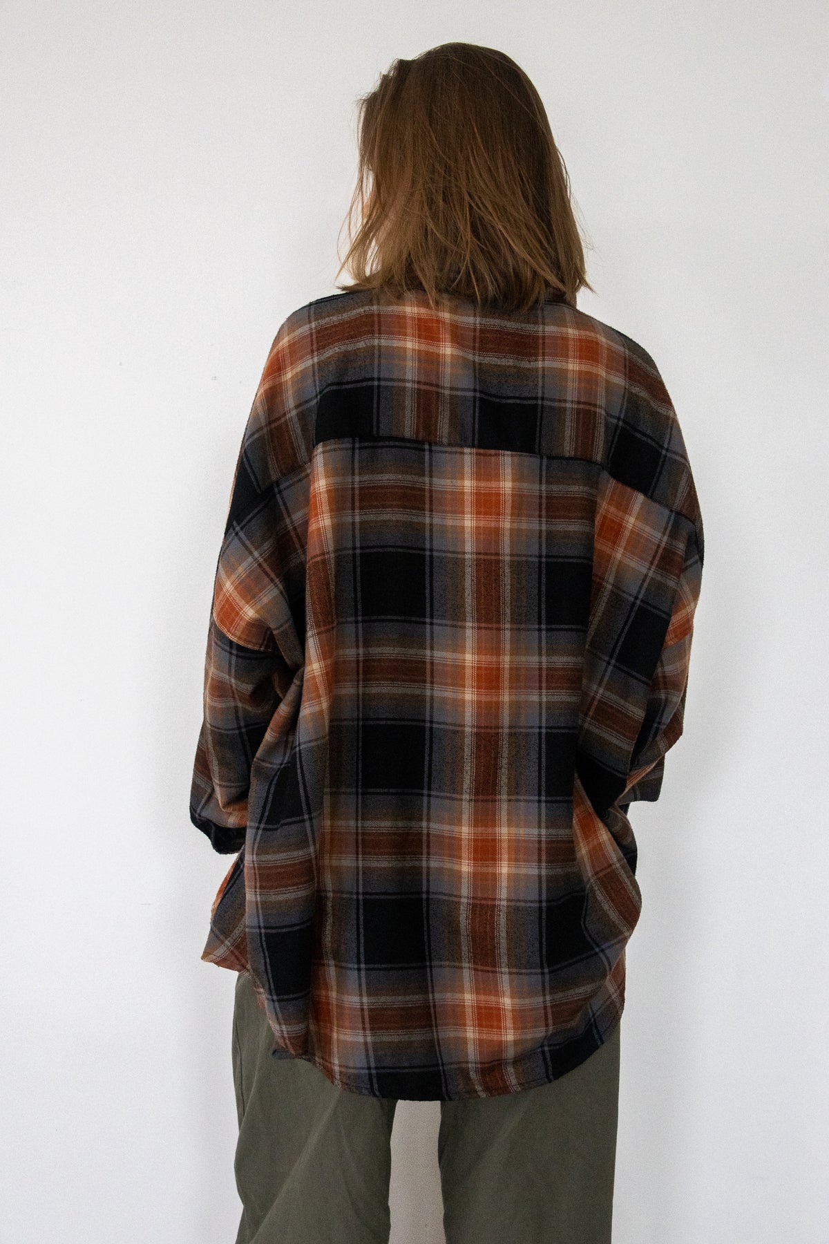 FLANNEL - orange check