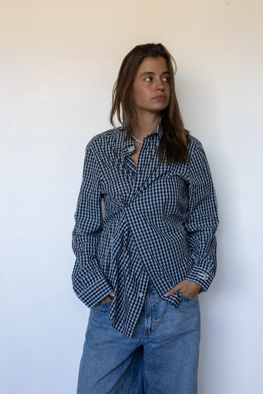 SHIRT - blue check