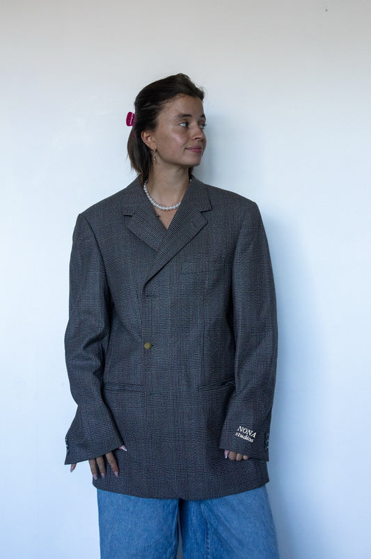 BLAZER - grey check
