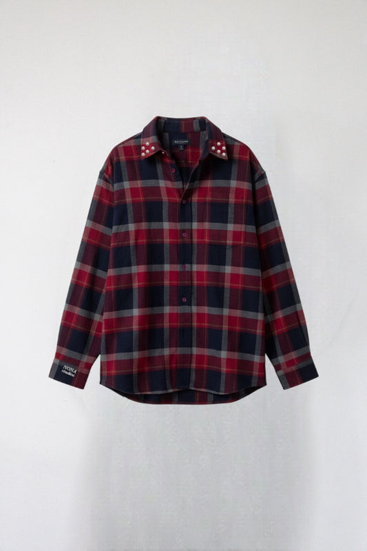 FLANNEL - red black block