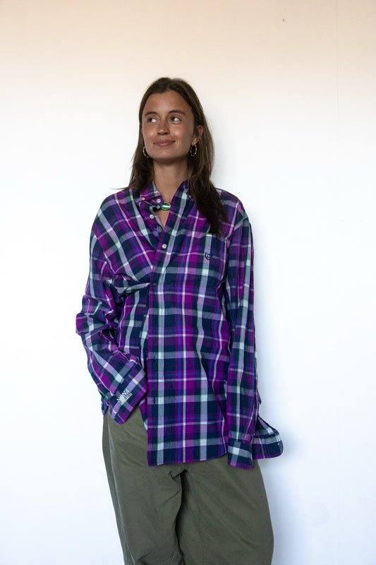 SHIRT - purple block