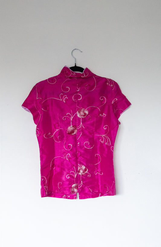 UNIQUE TOP - pink short