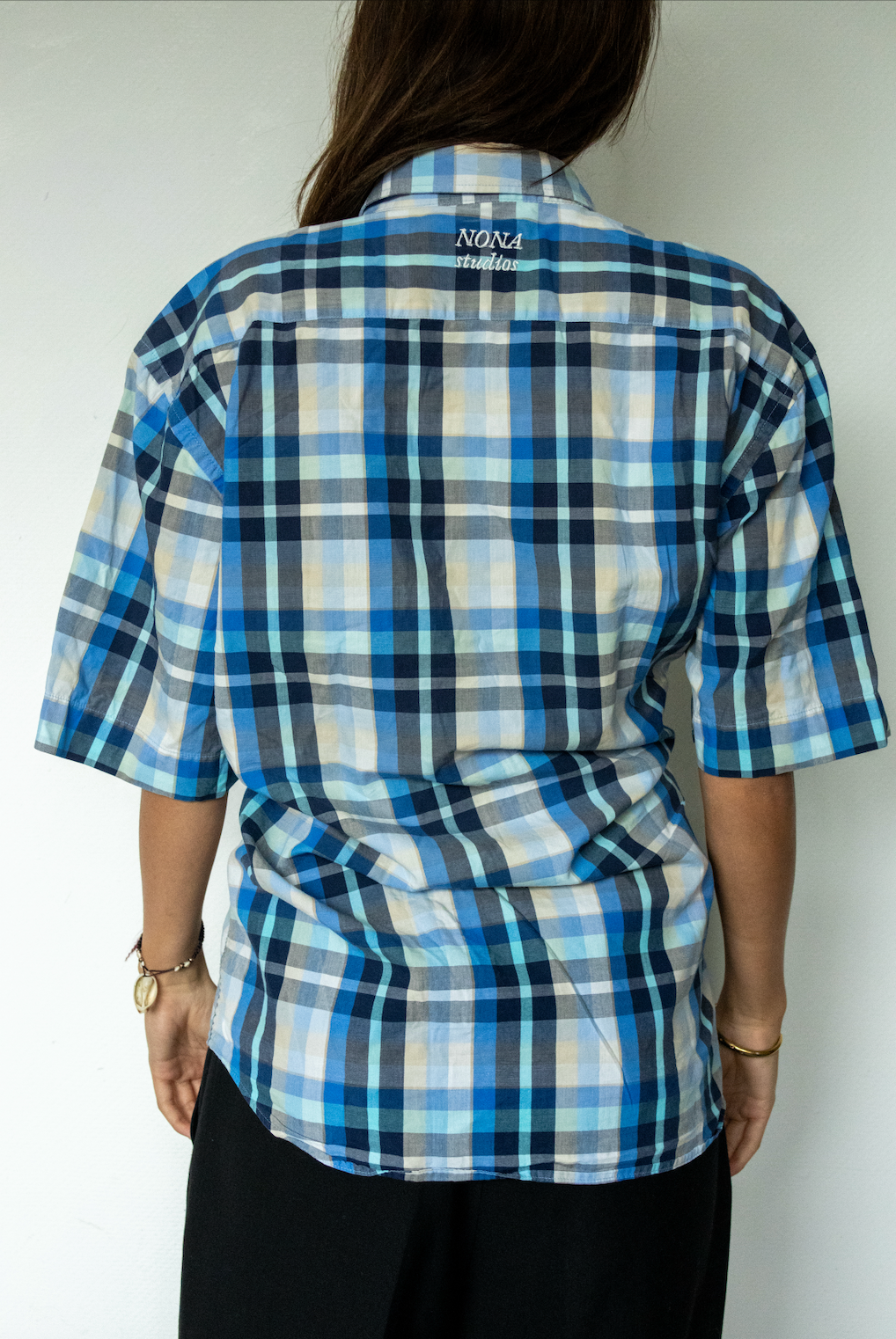 SHORT BLOUSE - blue