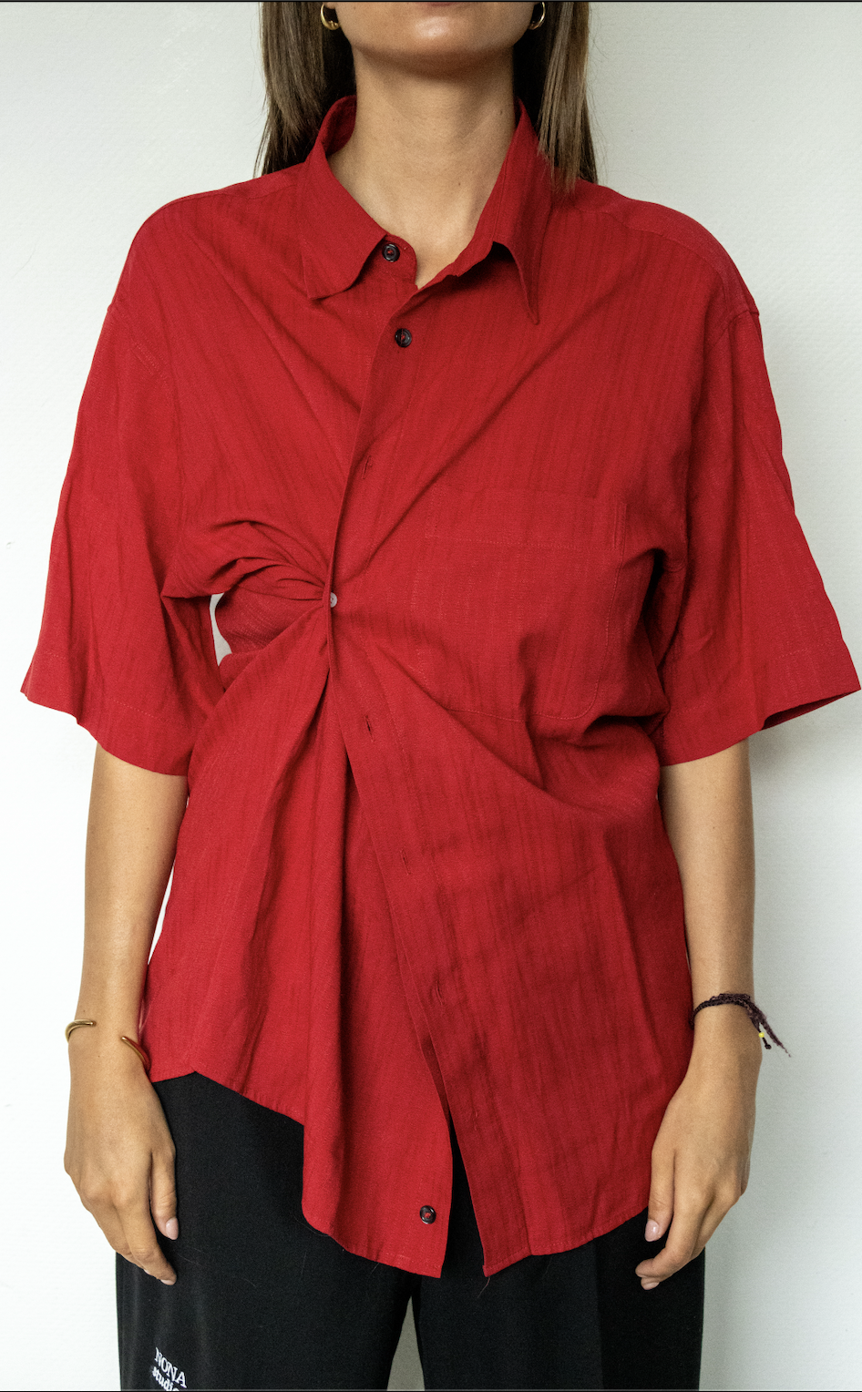 SHORT BLOUSE - red