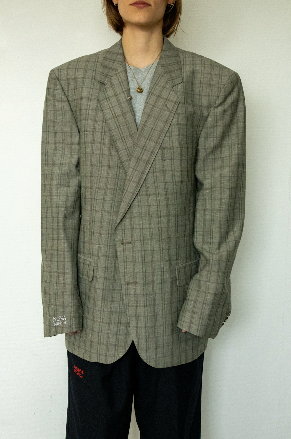 BLAZER - beige check