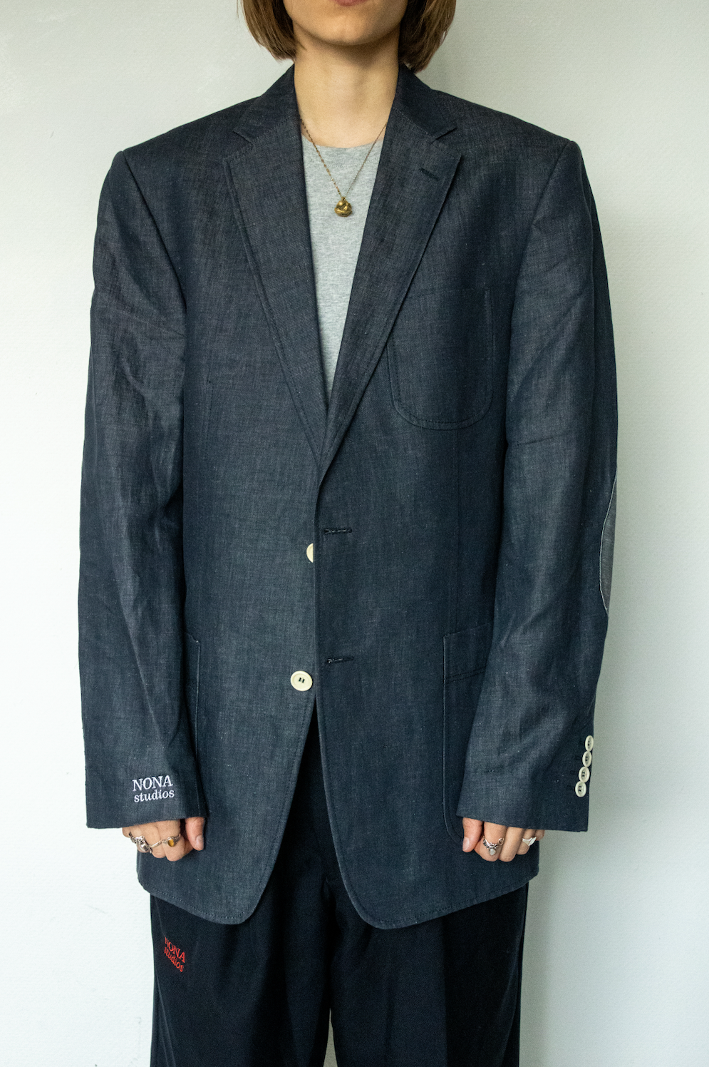 BLAZER - grey red