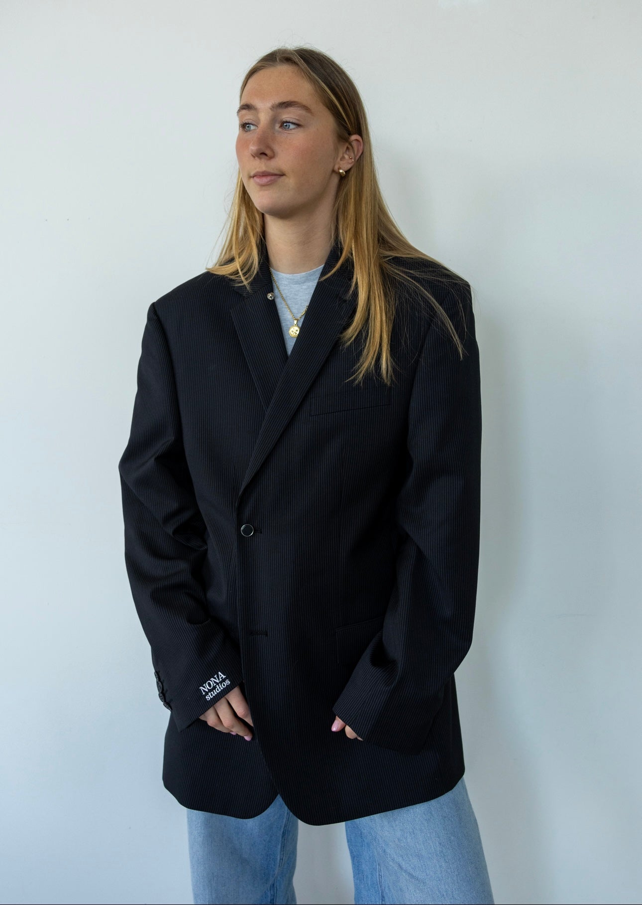 BLAZER - BLACK STRIPE