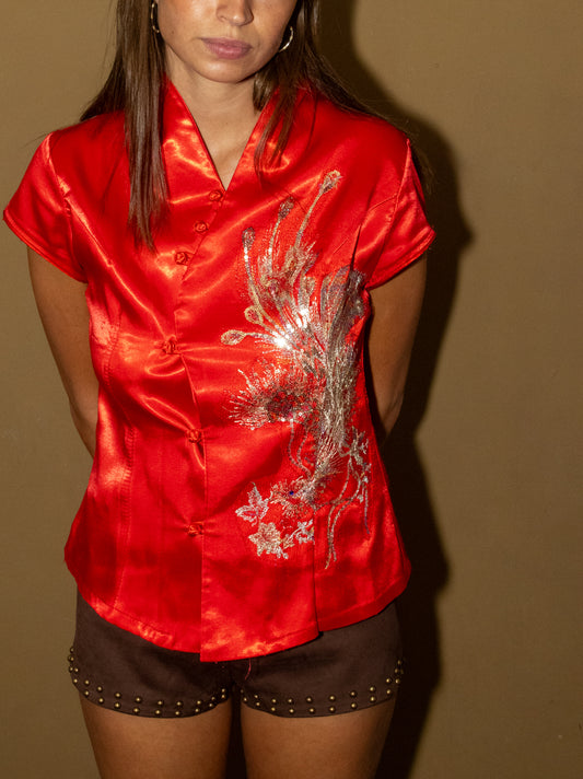 UNIQUE TOP - red