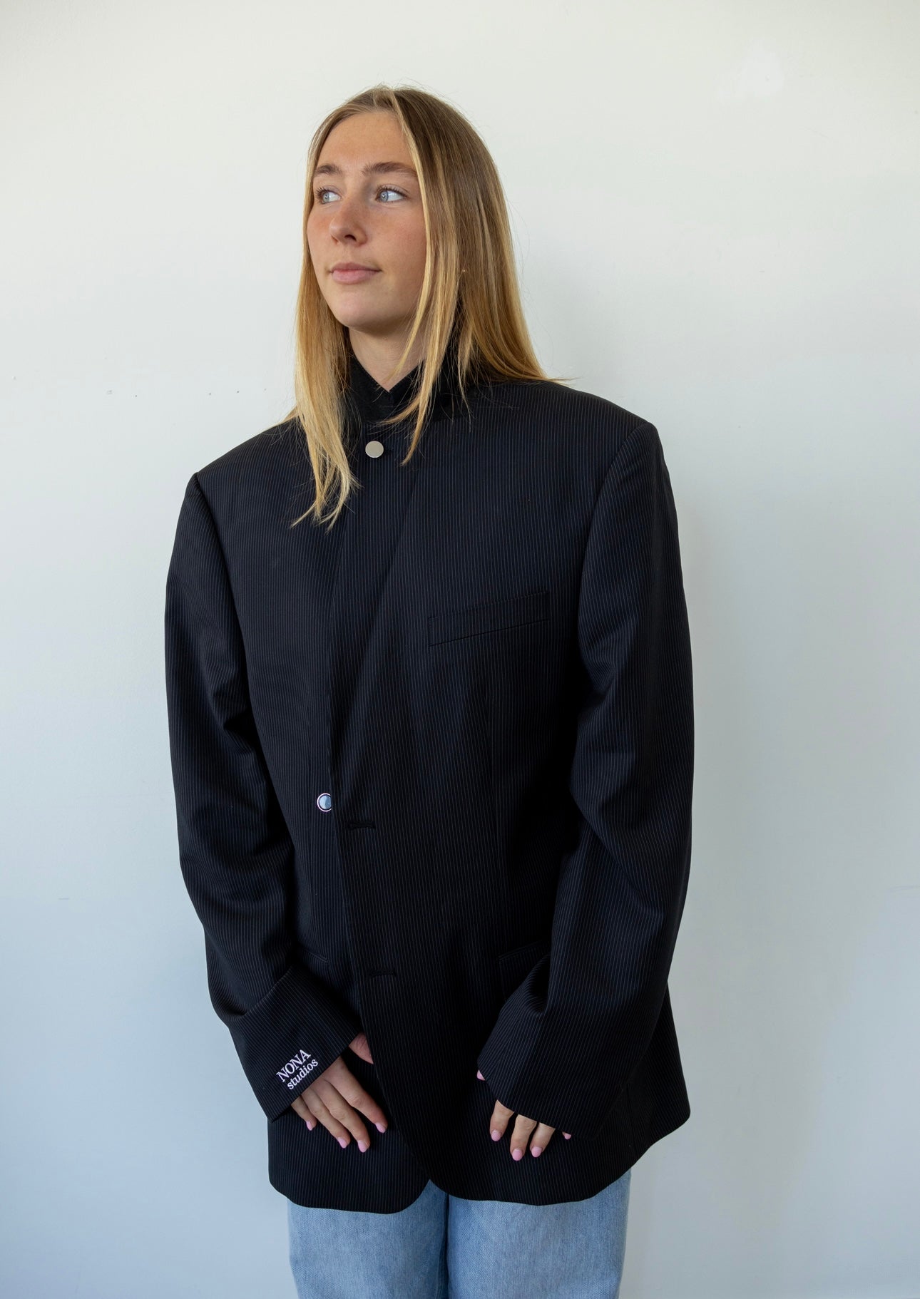 BLAZER - BLACK STRIPE
