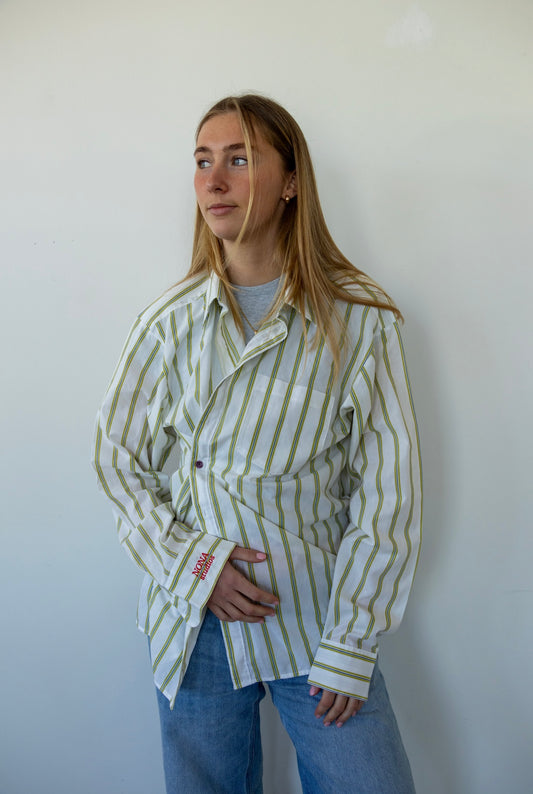 SHIRT - STRIPE LIME