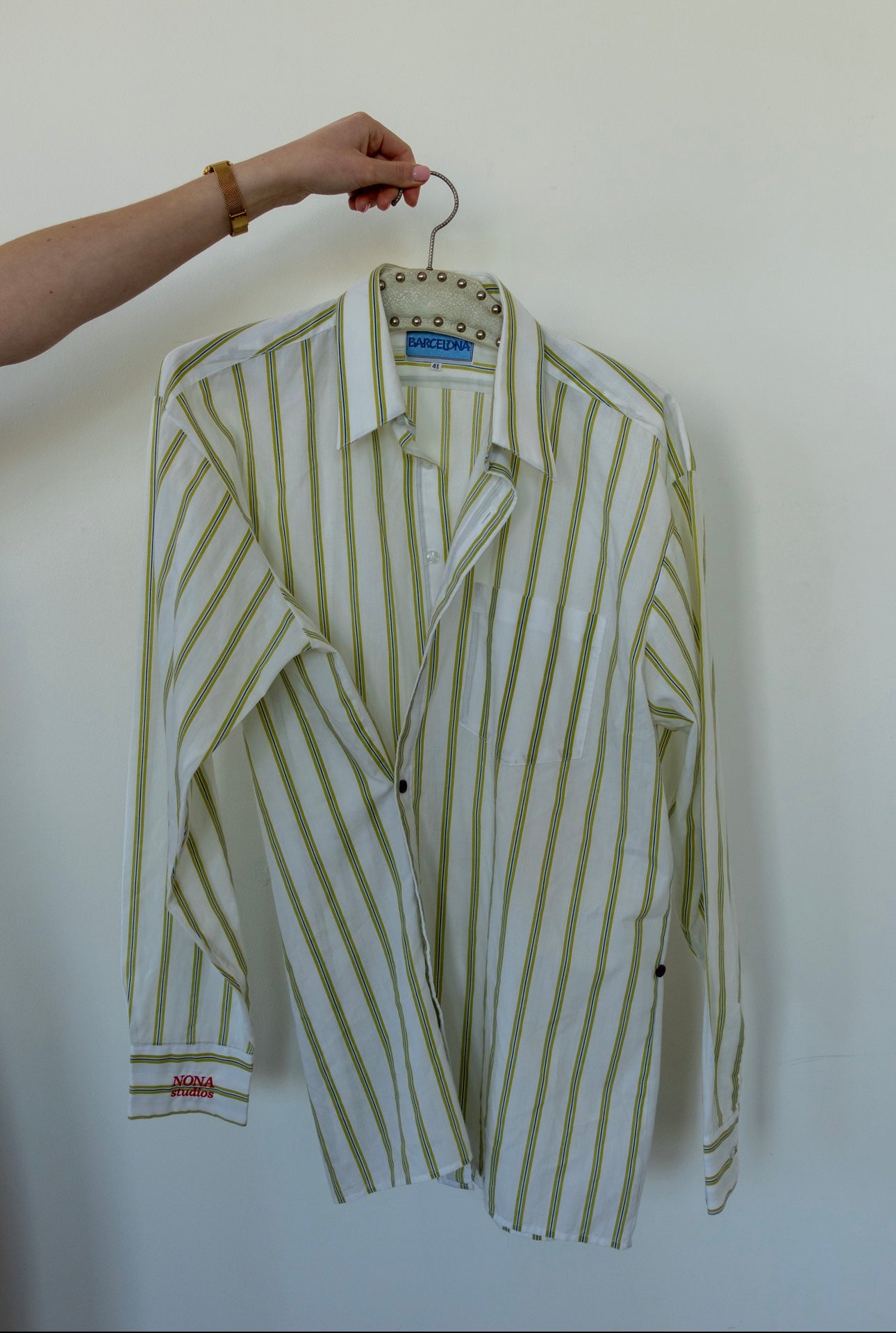 SHIRT - STRIPE LIME