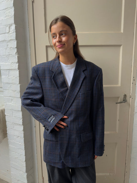 BLAZER - DARK BLUE CHECK