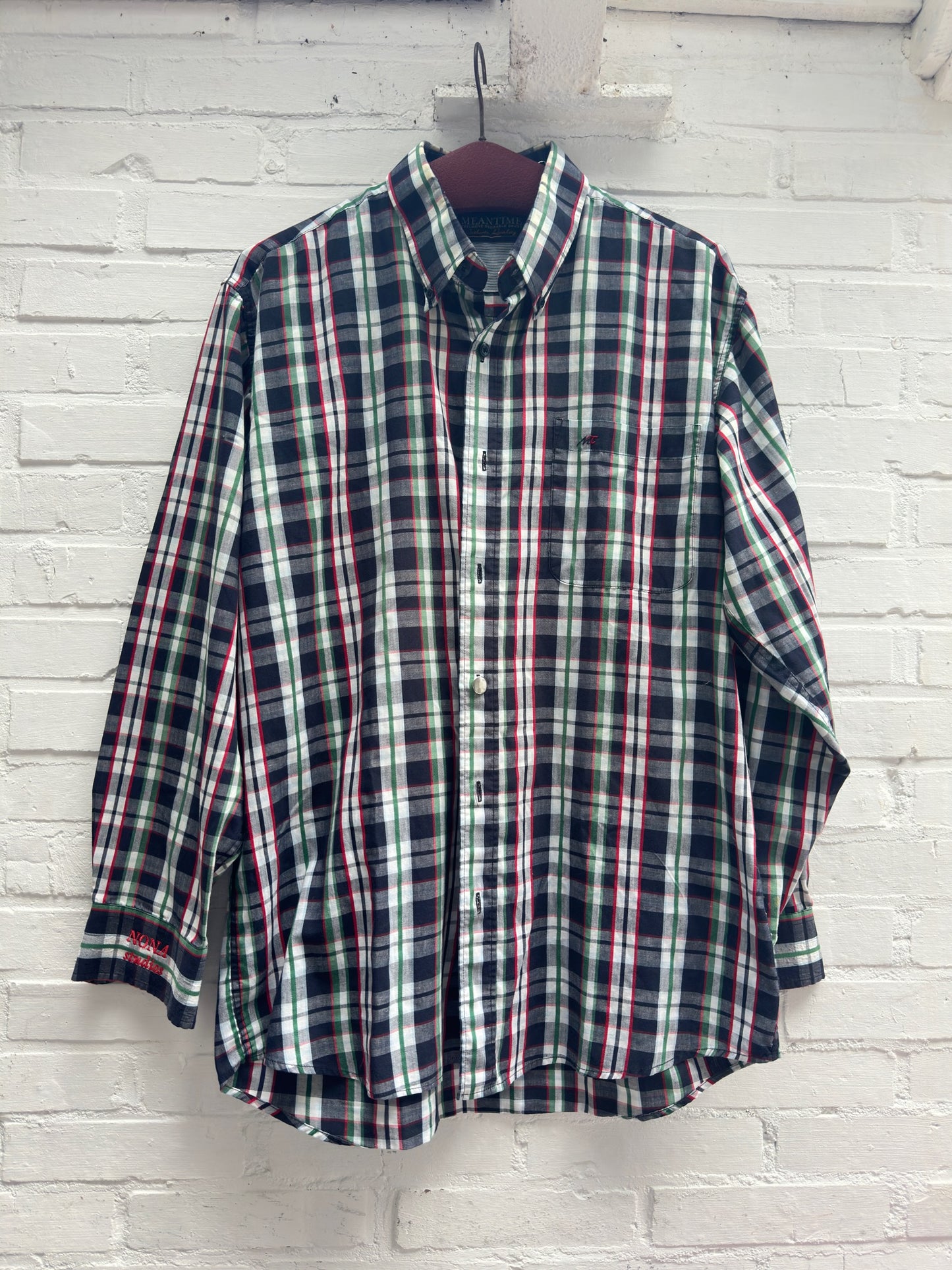 SHIRT - GREEN RED CHECK