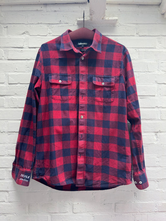SHIRT - RED BLUE BLOCK