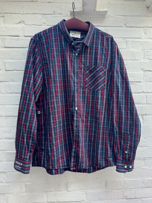 SHIRT - RED BLUE CHECK