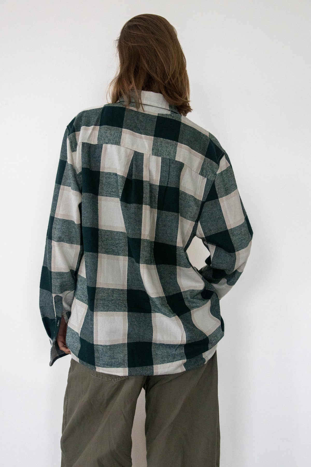 FLANNEL - green block