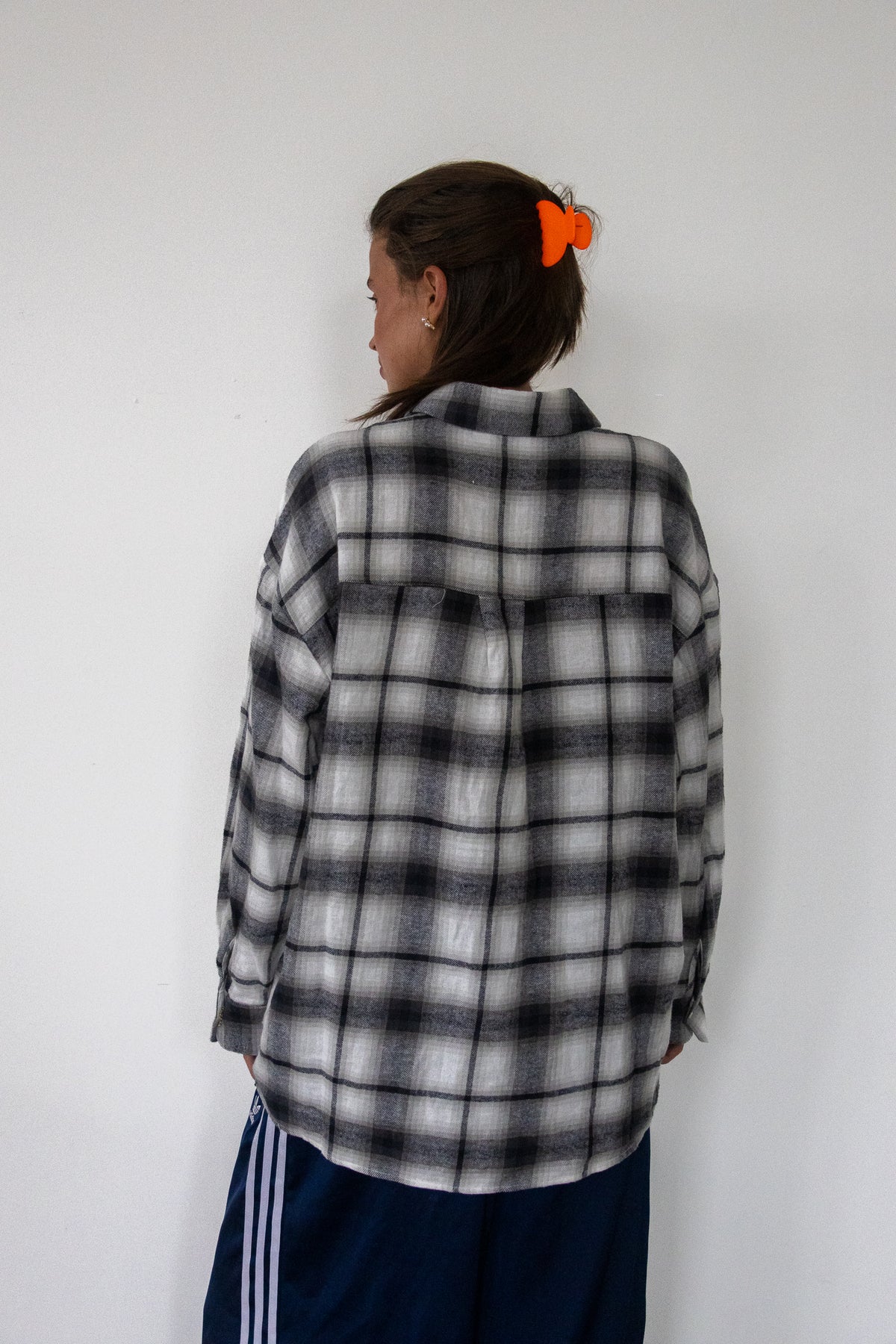 FLANNEL - grey white