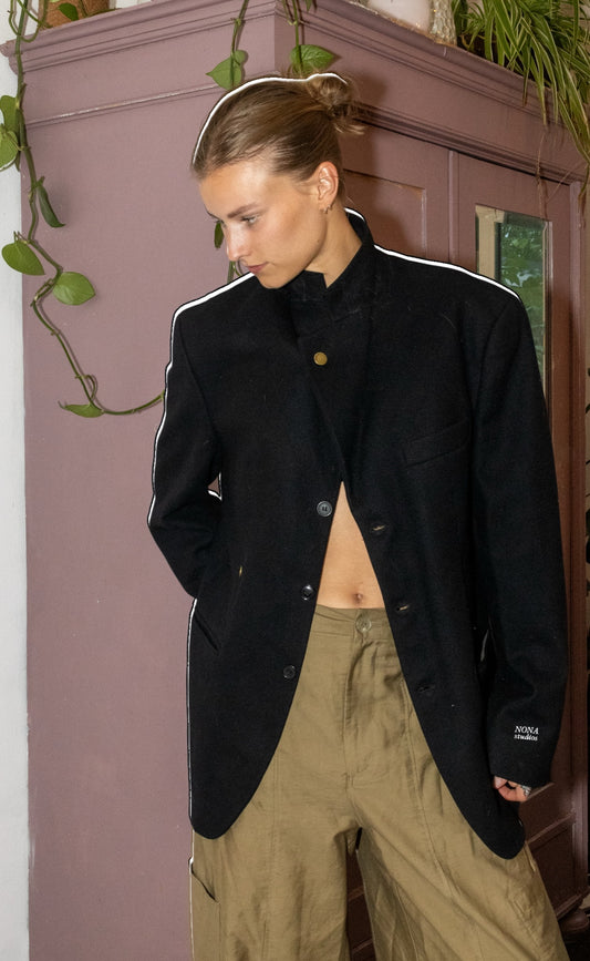 BLAZER - black wool