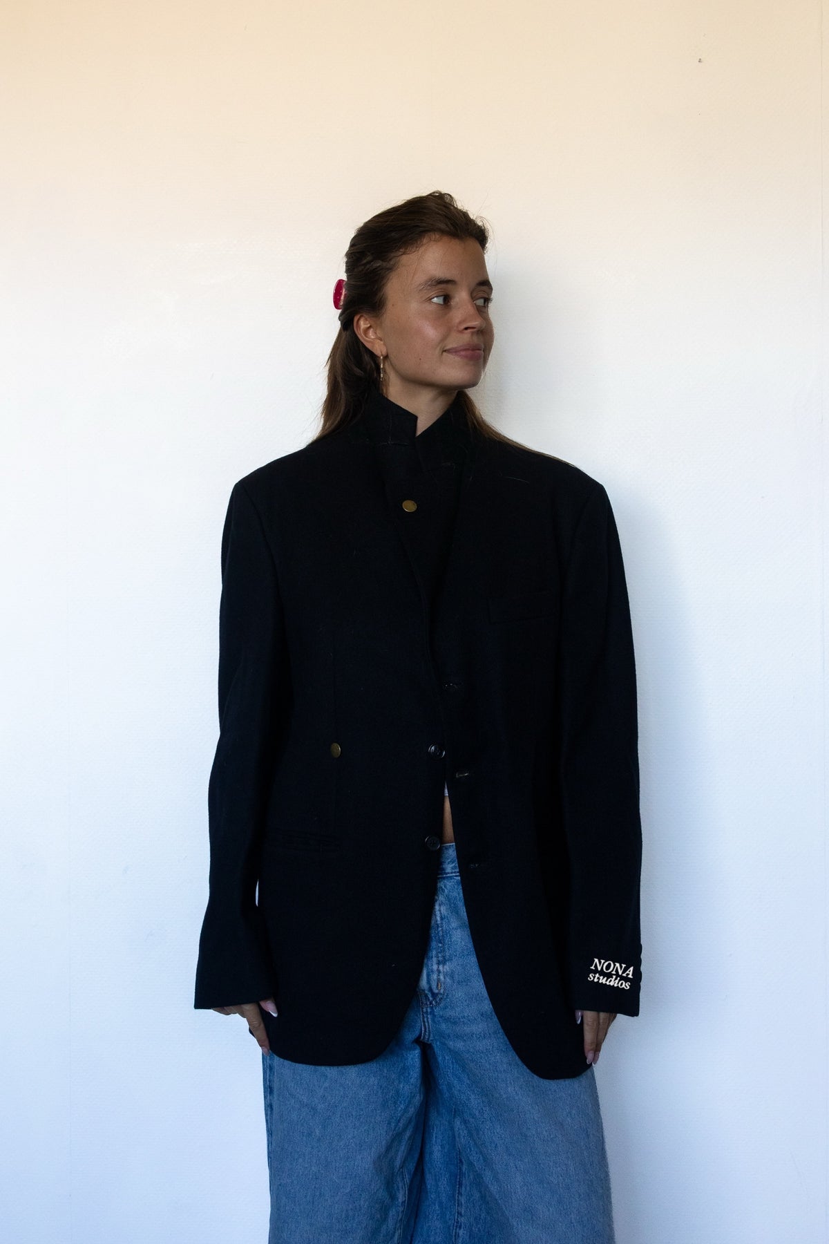 BLAZER - black wool