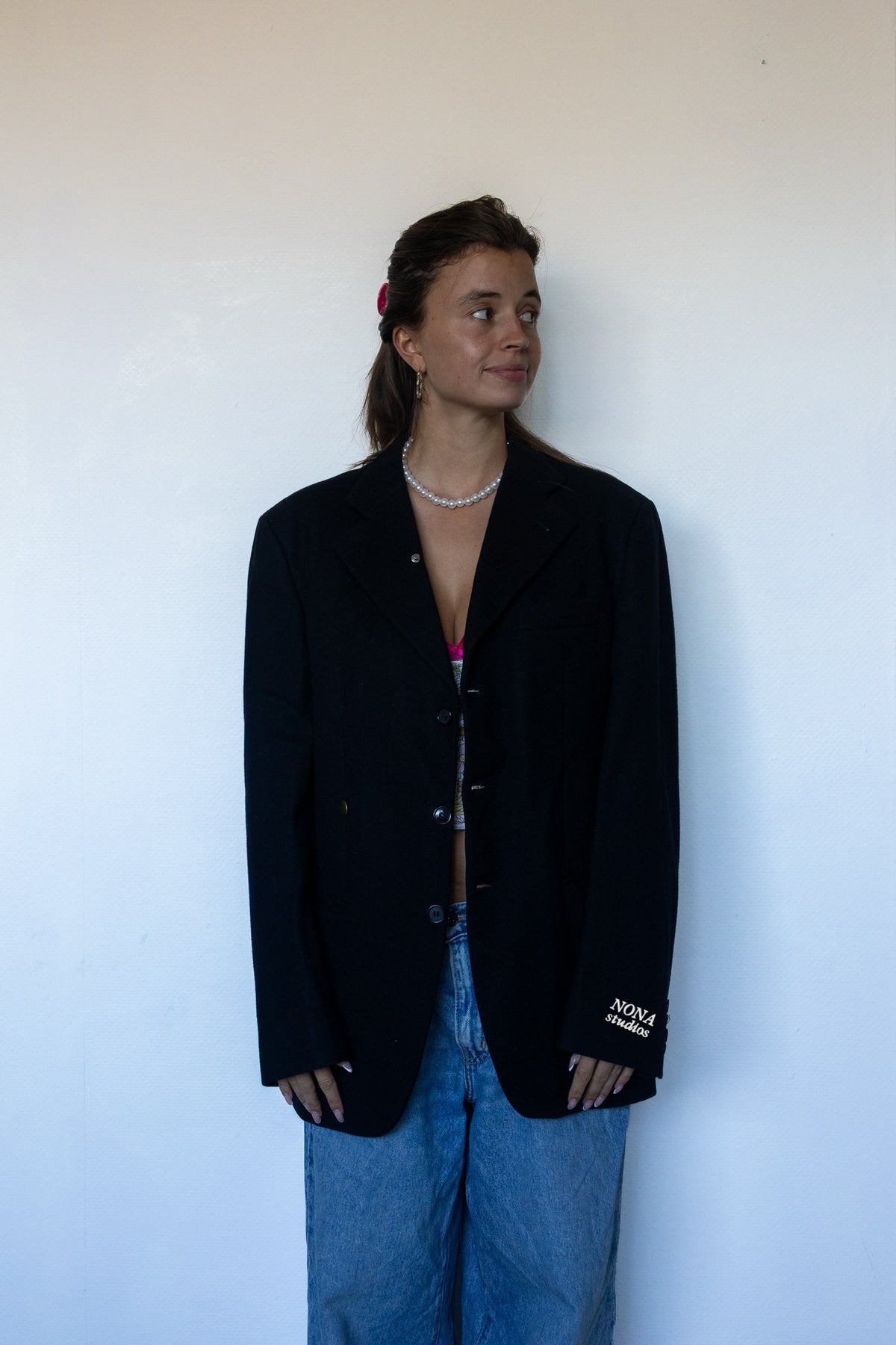 BLAZER - black wool