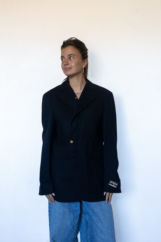BLAZER - black wool