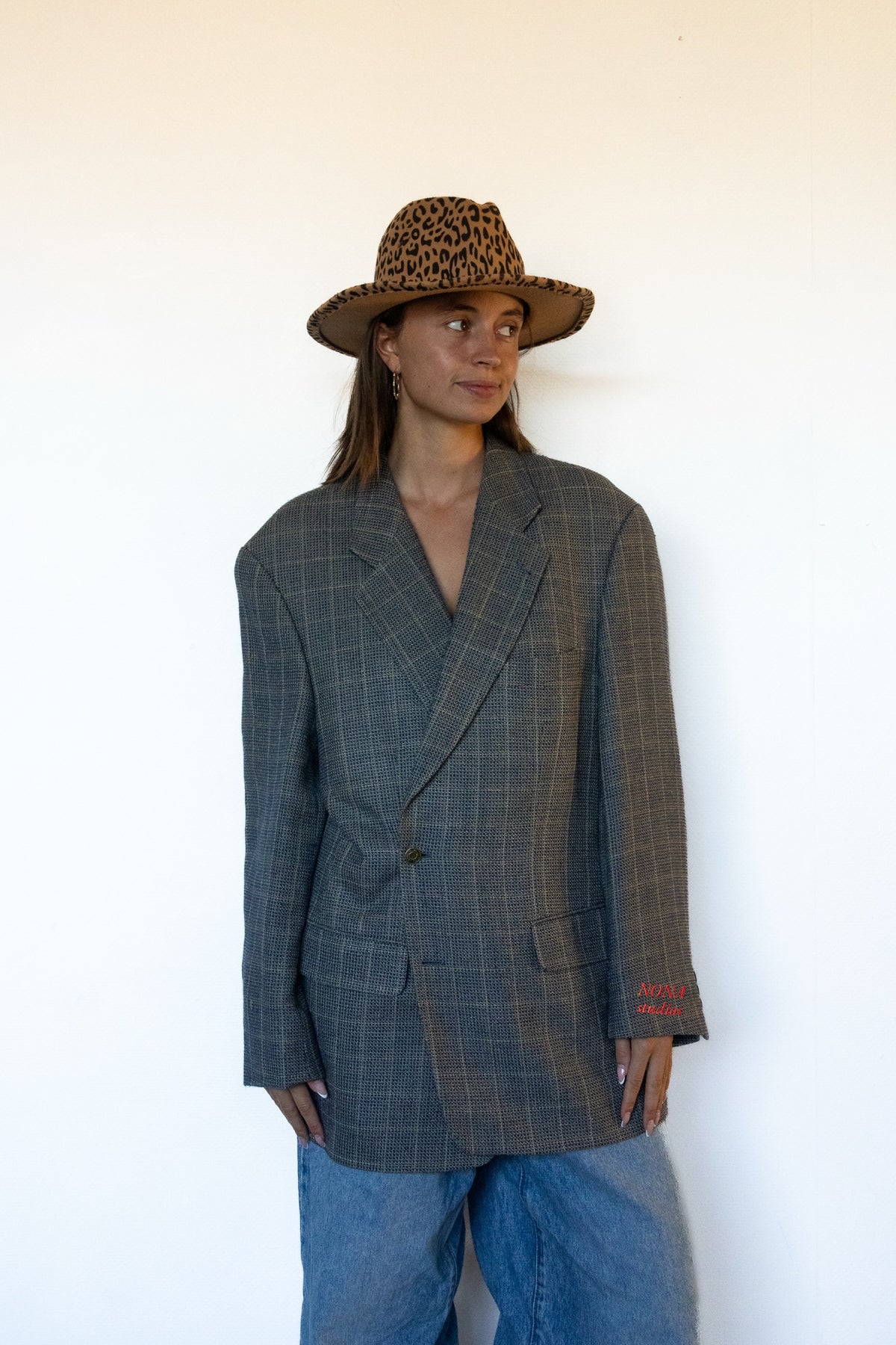 BLAZER - grey check