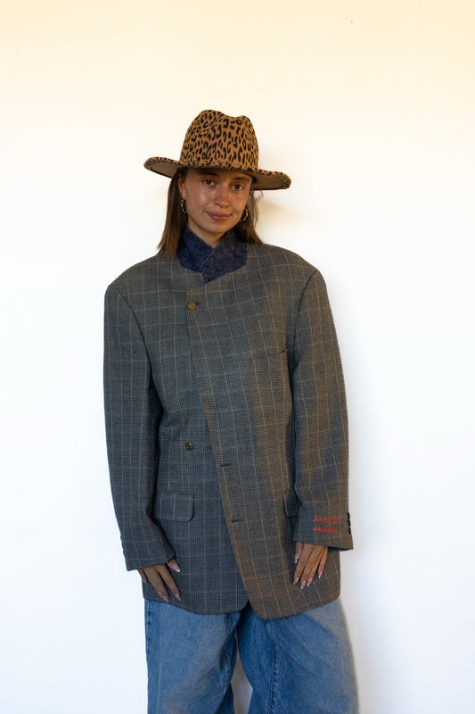 BLAZER - grey check