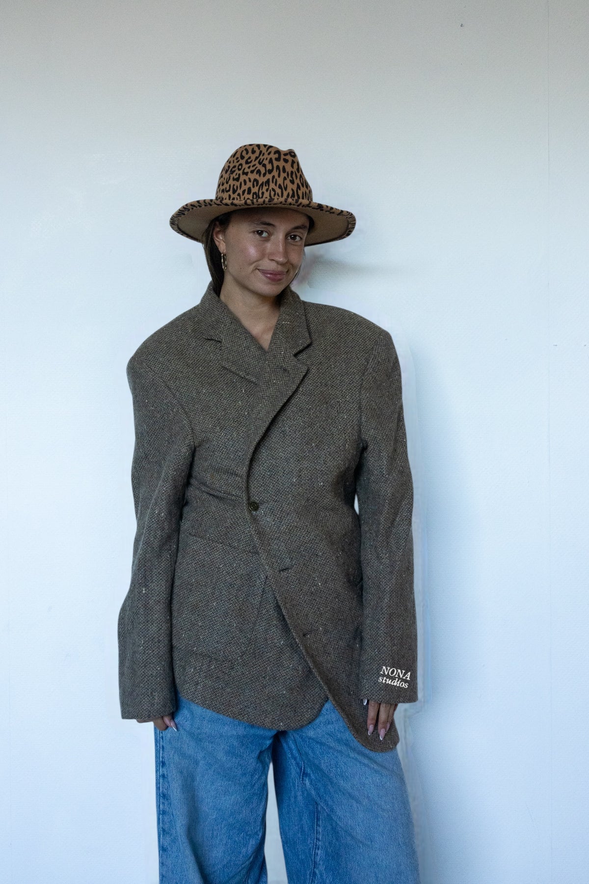 BLAZER - beige melange