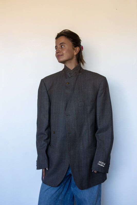 BLAZER - grey check