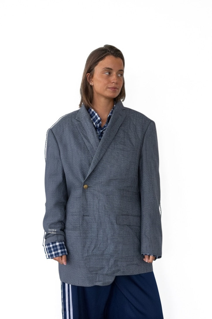 BLAZER - LIGHT BLUE CHECK