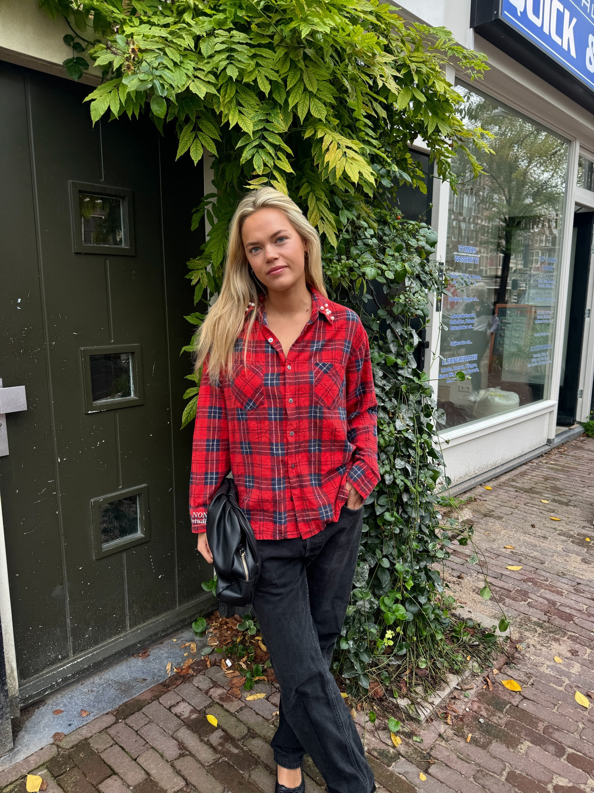FLANNEL - red check