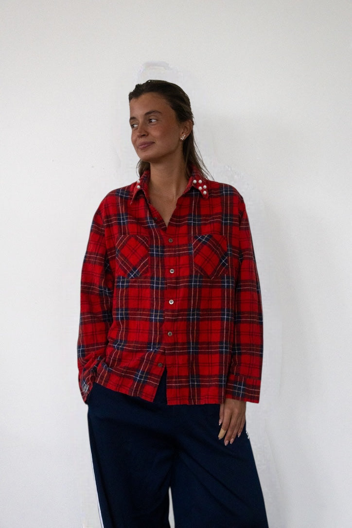 FLANNEL - red check