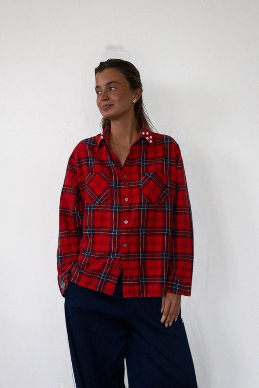 FLANNEL - red check