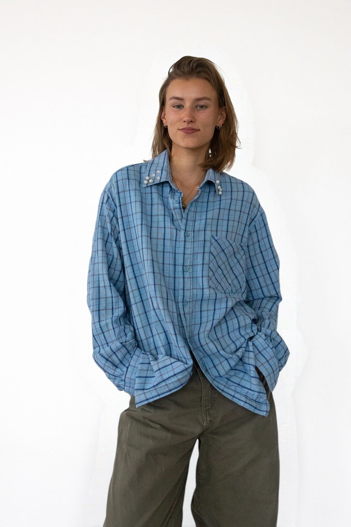 FLANNEL - turquoise check