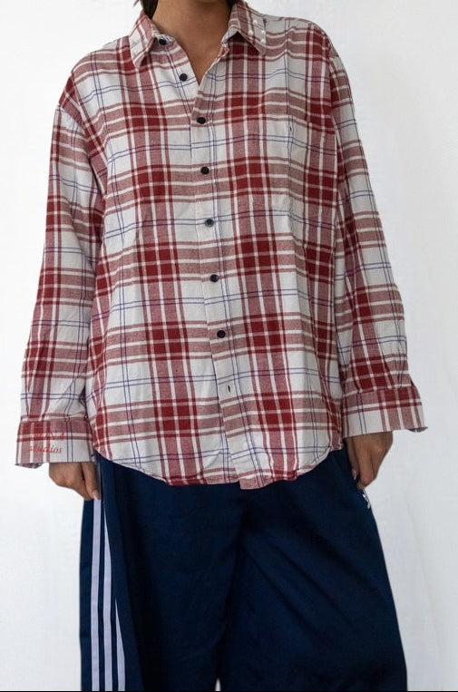FLANNEL - red white