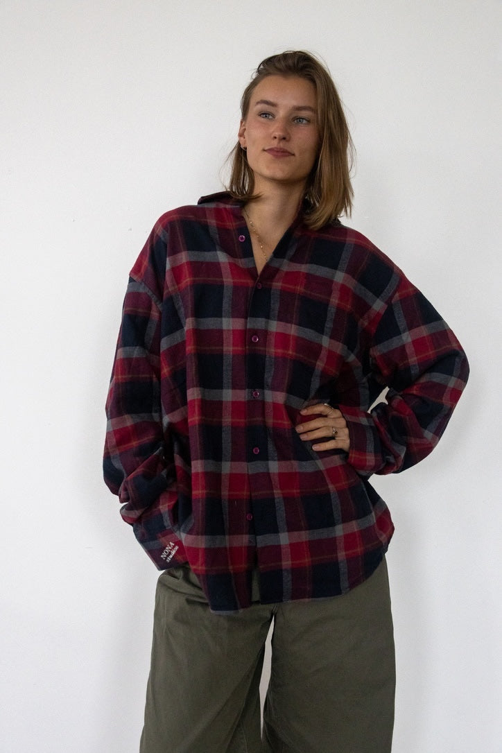 FLANNEL - red black block