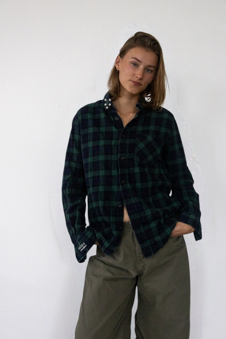 FLANNEL - green check