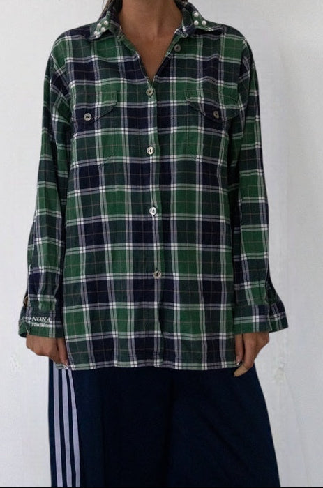 FLANNEL - plaid green