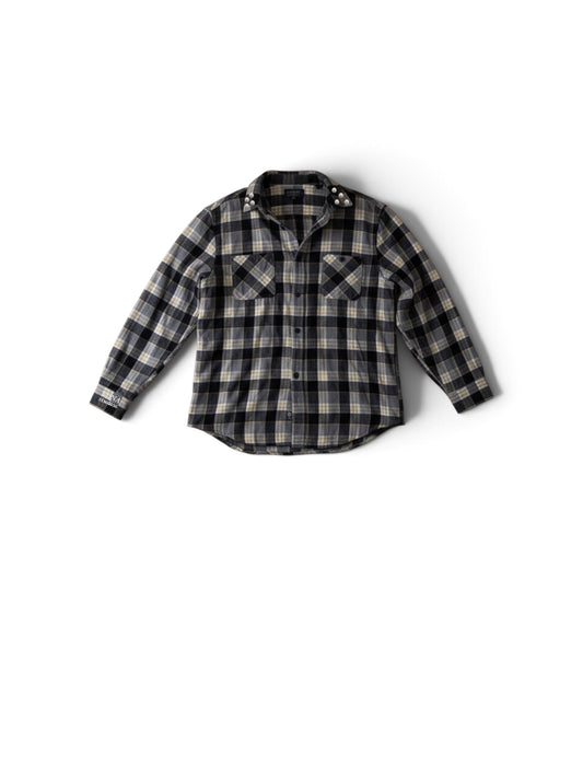 FLANNEL - grey yellow