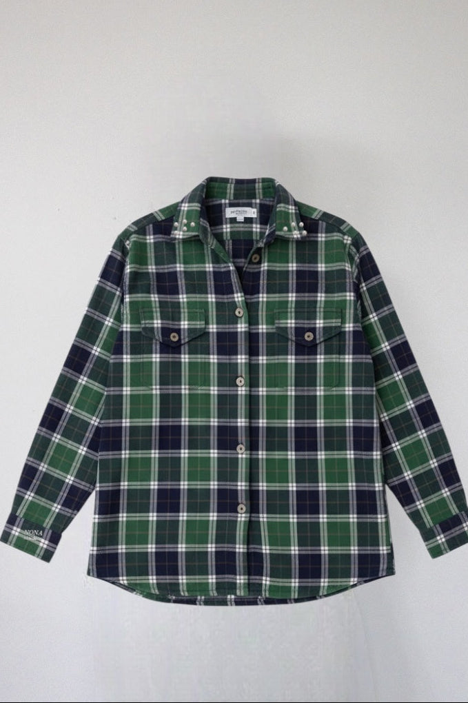 FLANNEL - plaid green