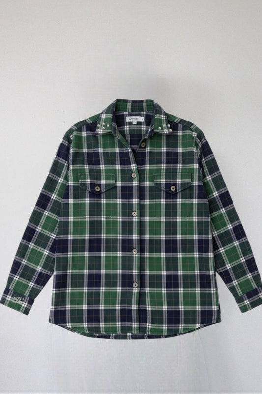 FLANNEL - plaid green