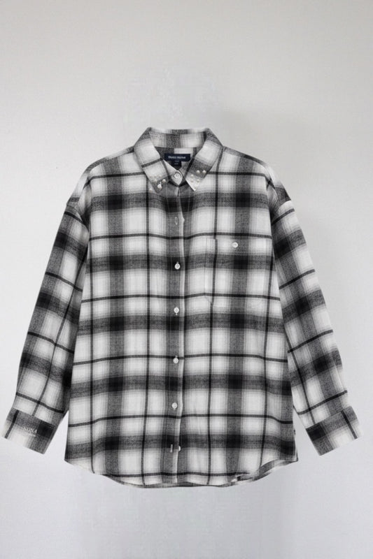 FLANNEL - grey white