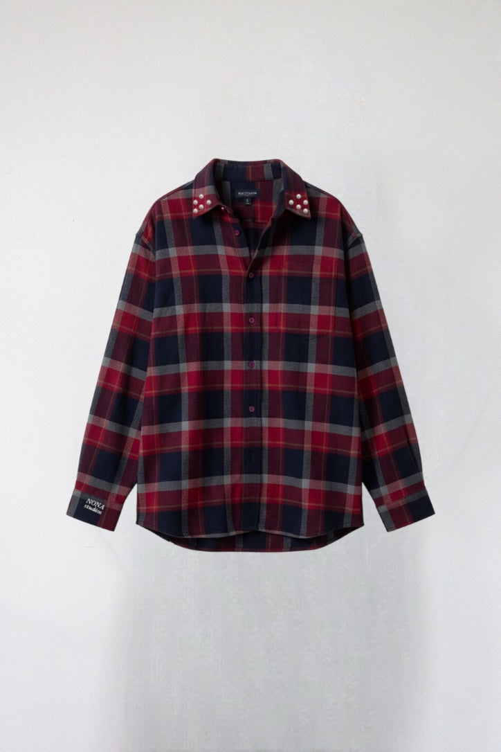 FLANNEL - red black block