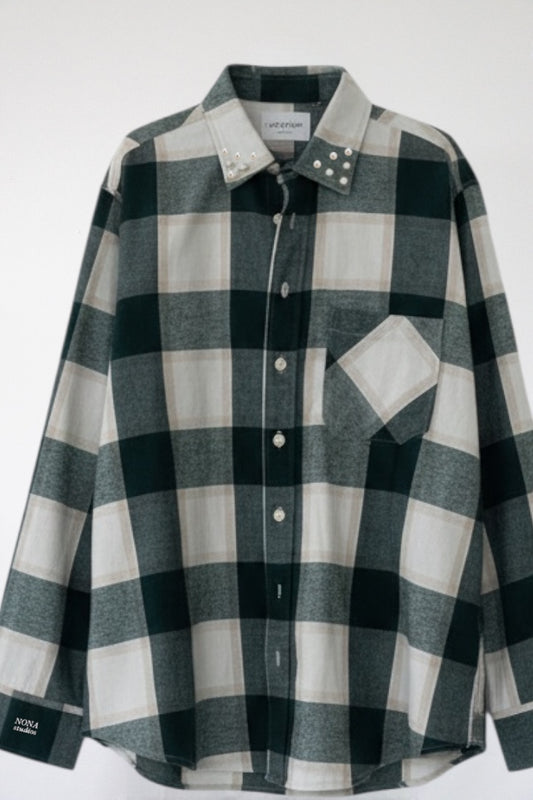 FLANNEL - green block