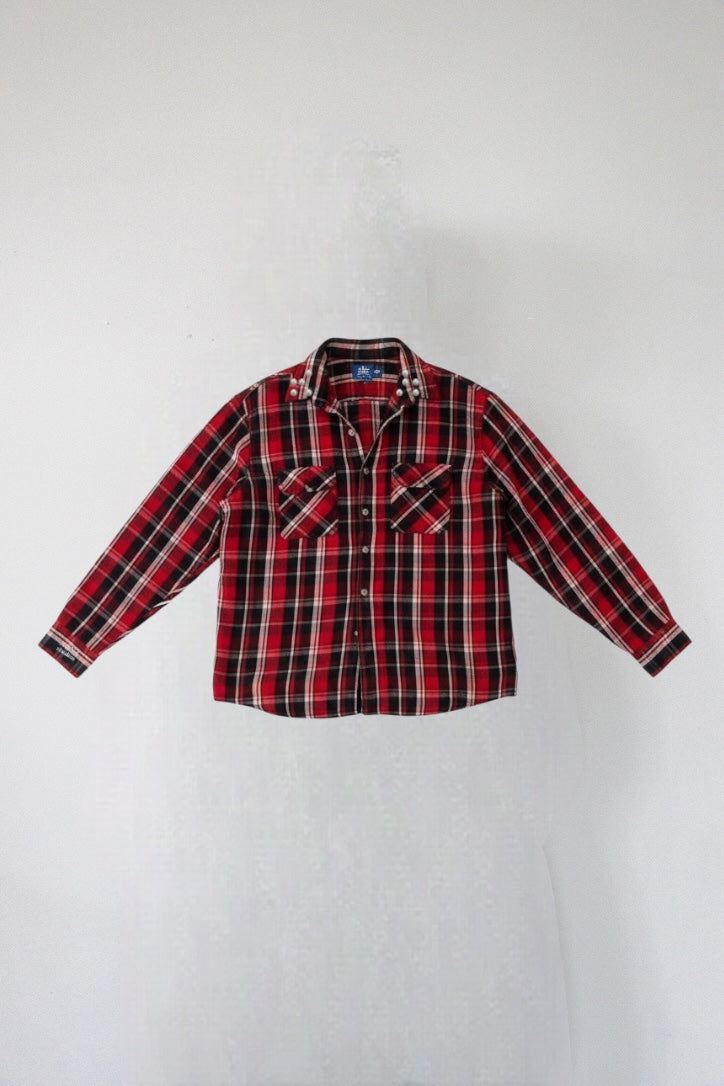 FLANNEL - red black white