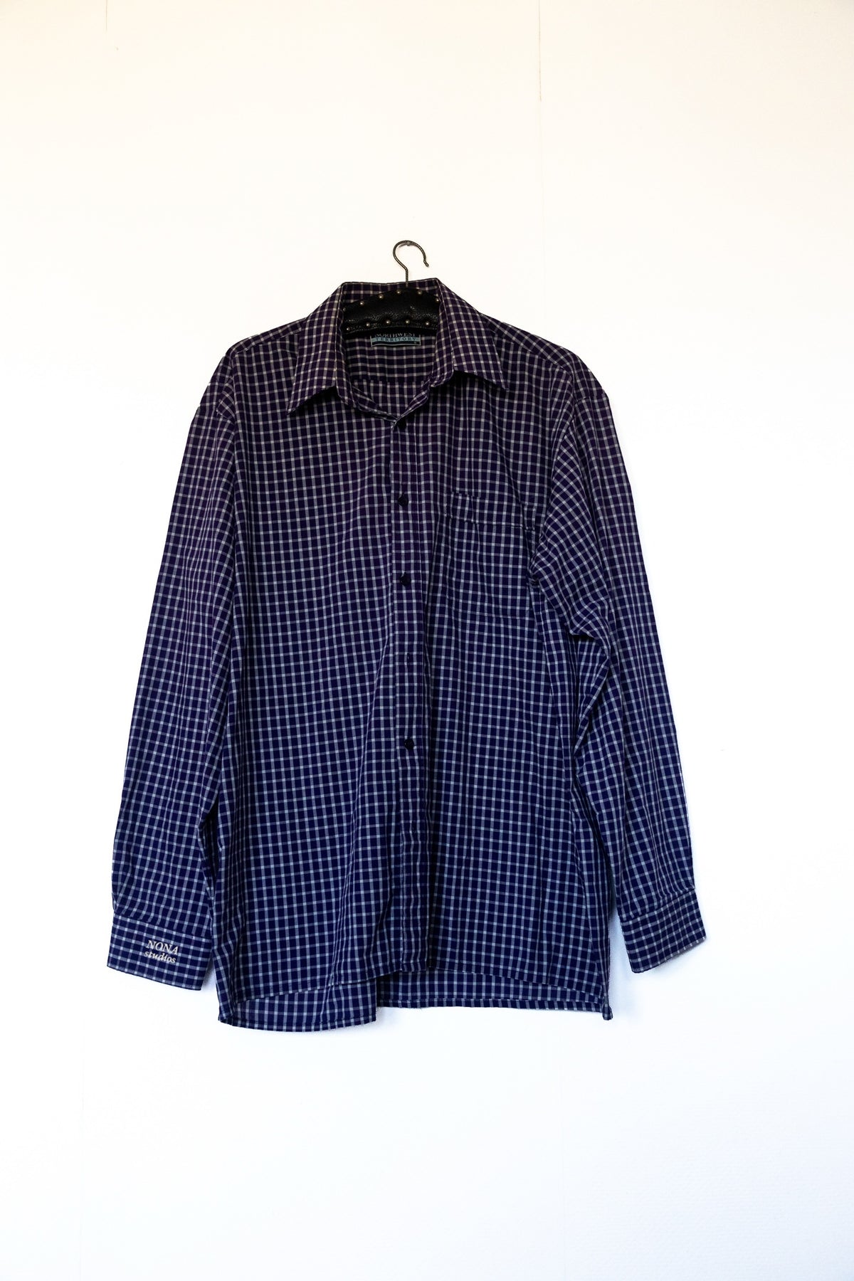 SHIRT - purple check